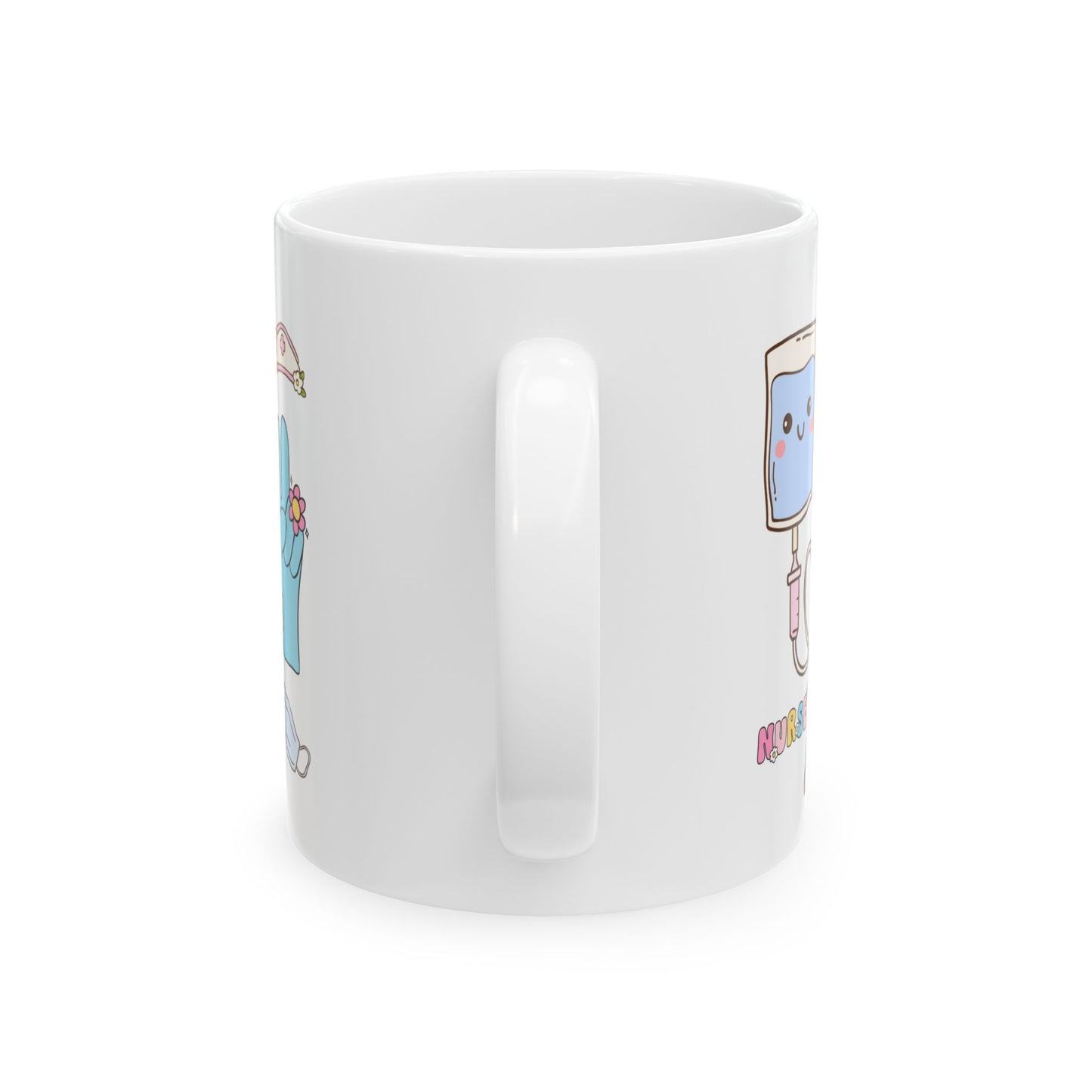 Nurse Doodle Ceramic Mug (11oz & 15oz) — Cute Medical Icons Gift