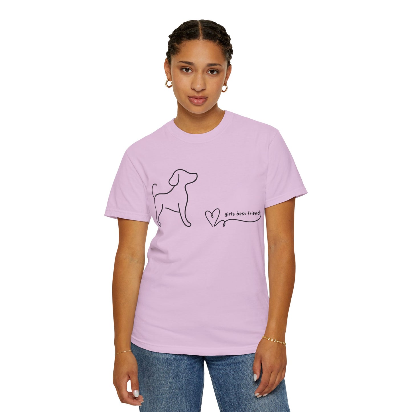 Dog T-Shirt — "Girl's best friend" Minimalist Tee