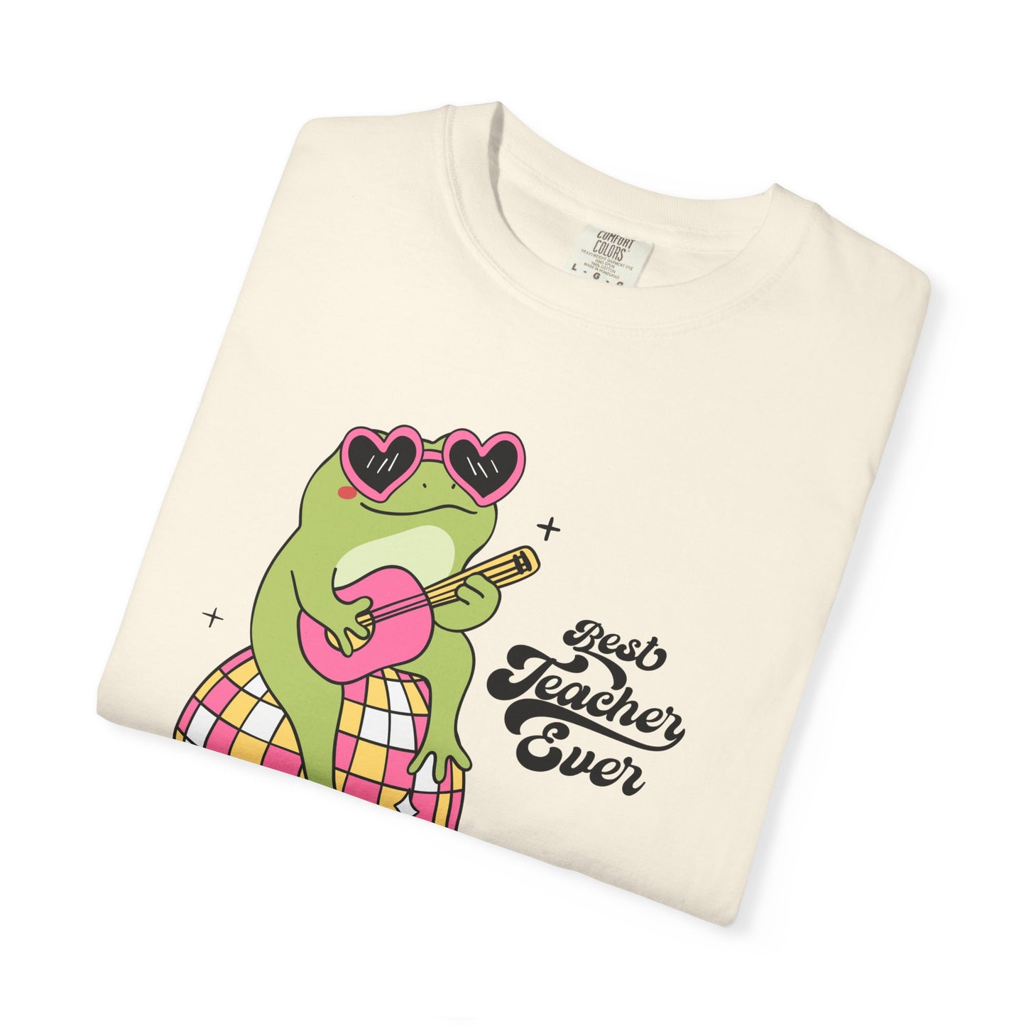 Best Teacher Ever Frog Guitar T-Shirt