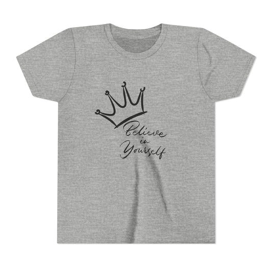 'Believe in Yourself' Crown Graphic Youth T-Shirt