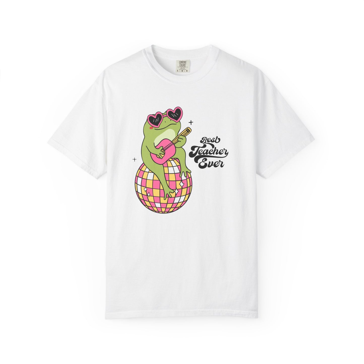 Best Teacher Ever Frog Guitar T-Shirt
