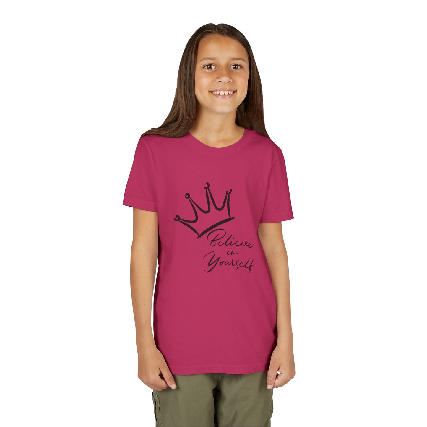 'Believe in Yourself' Crown Graphic Youth T-Shirt