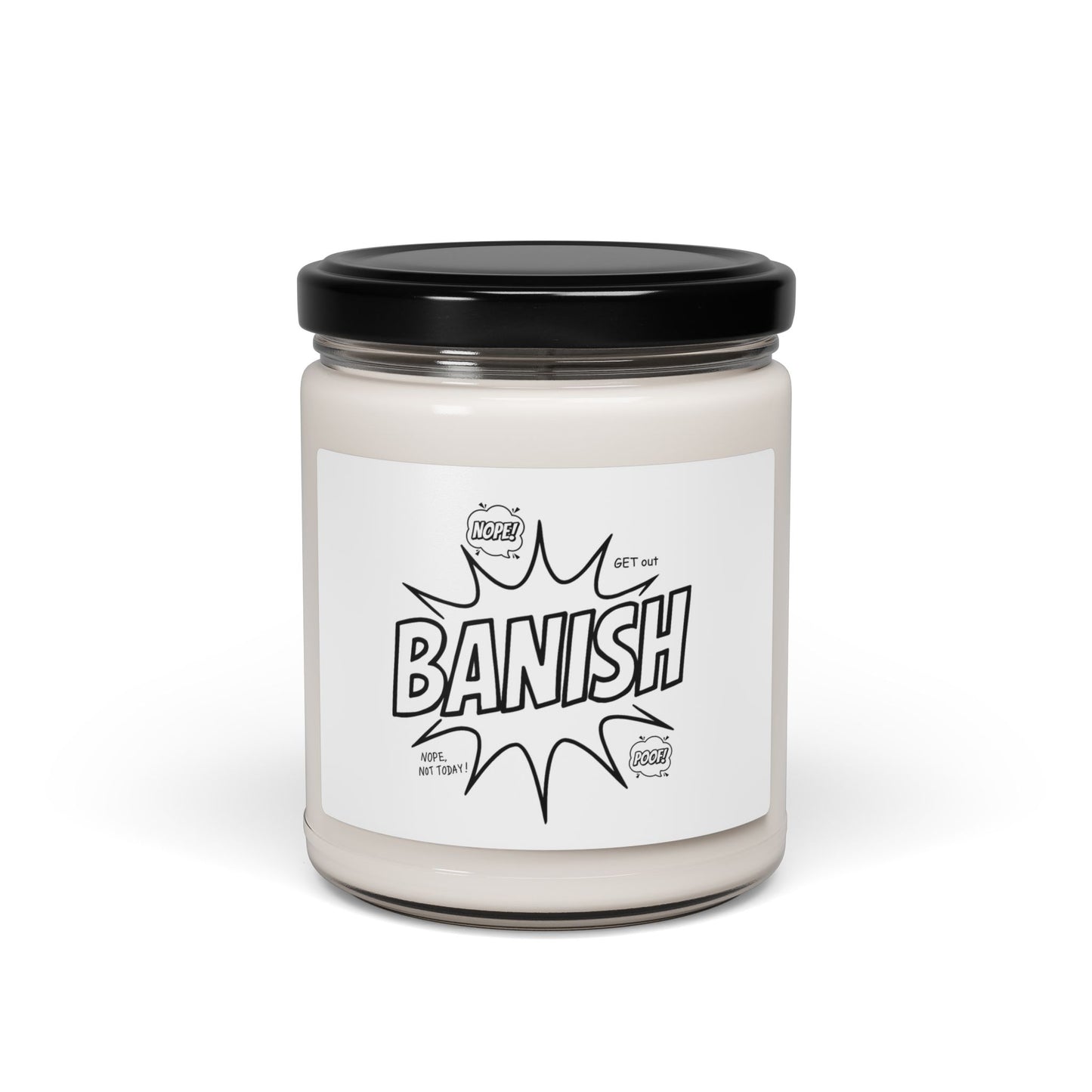 "Banish" Soy Candle in Glass Jar (9oz)