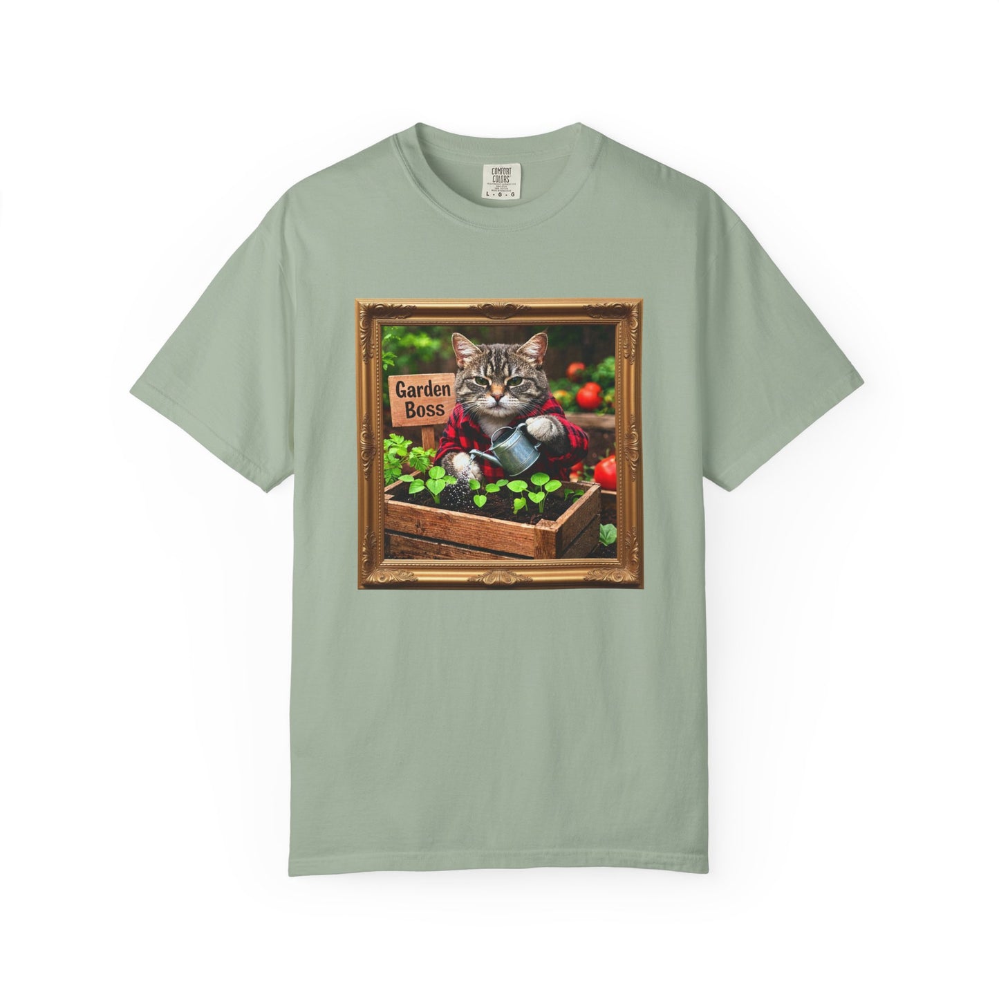 Garden Boss Cat Graphic T-Shirt