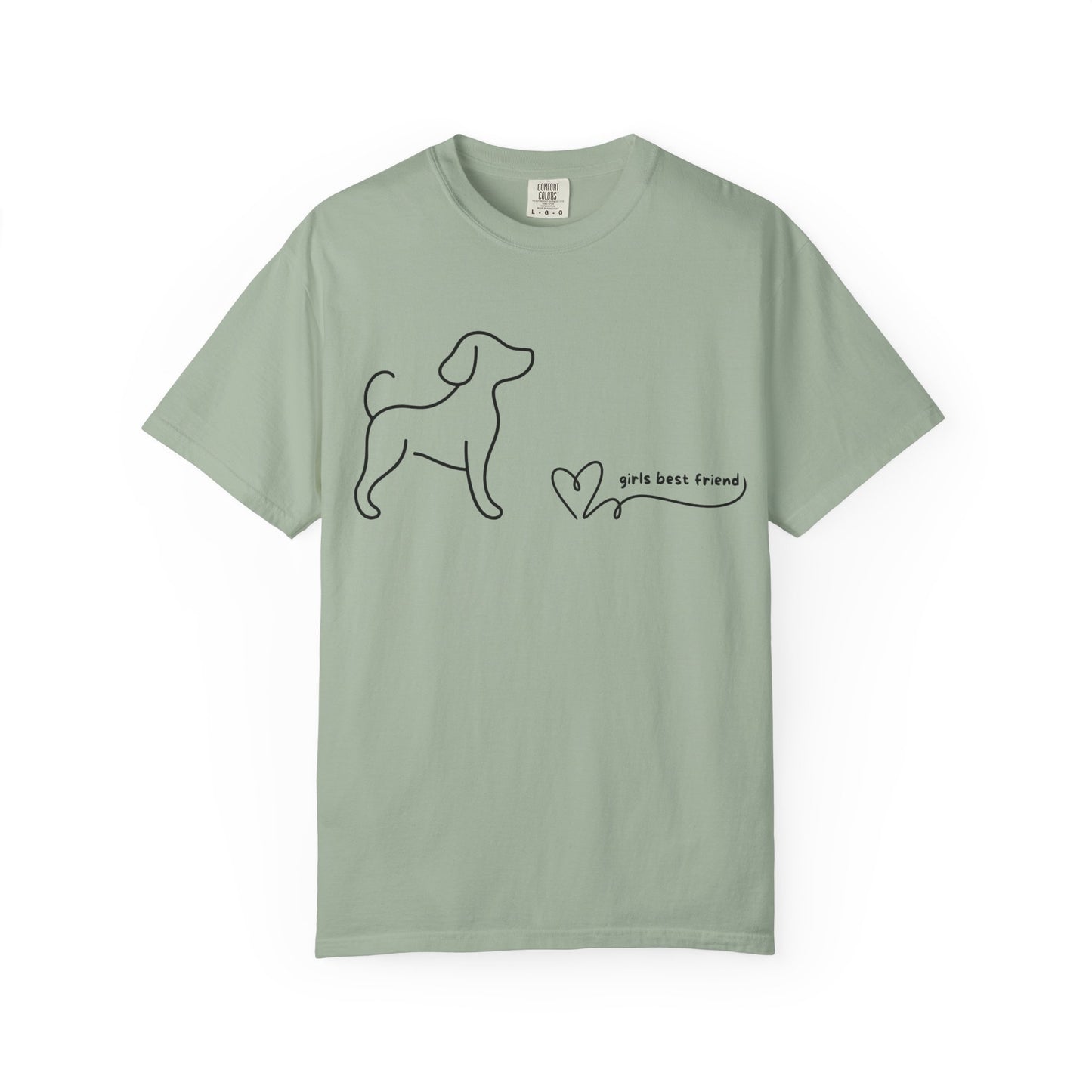 Dog T-Shirt — "Girl's best friend" Minimalist Tee