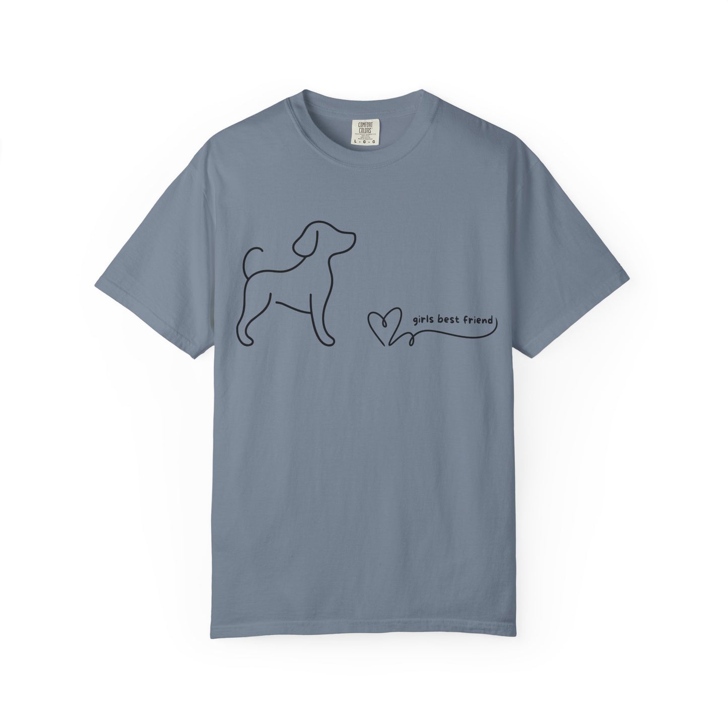 Dog T-Shirt — "Girl's best friend" Minimalist Tee