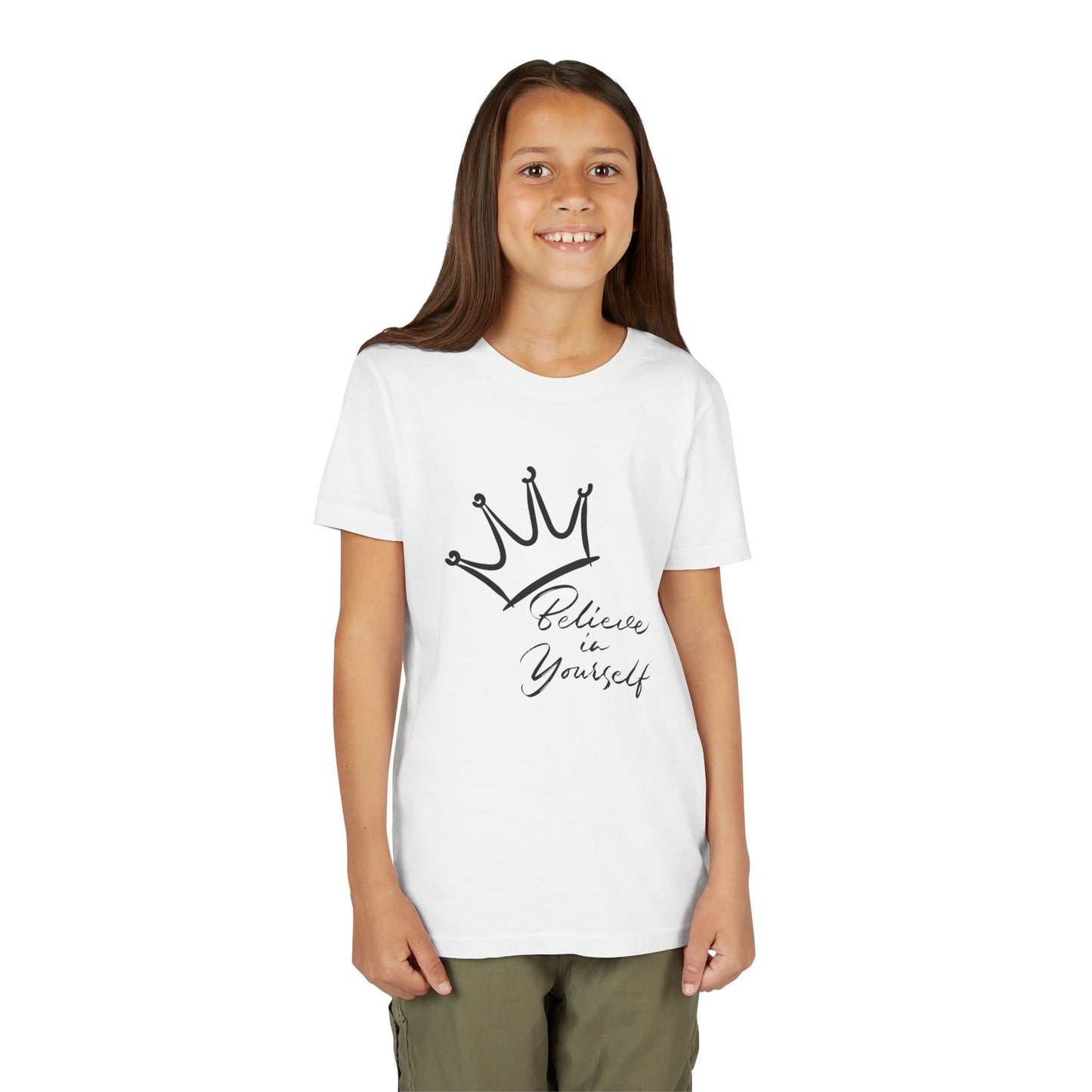 'Believe in Yourself' Crown Graphic Youth T-Shirt