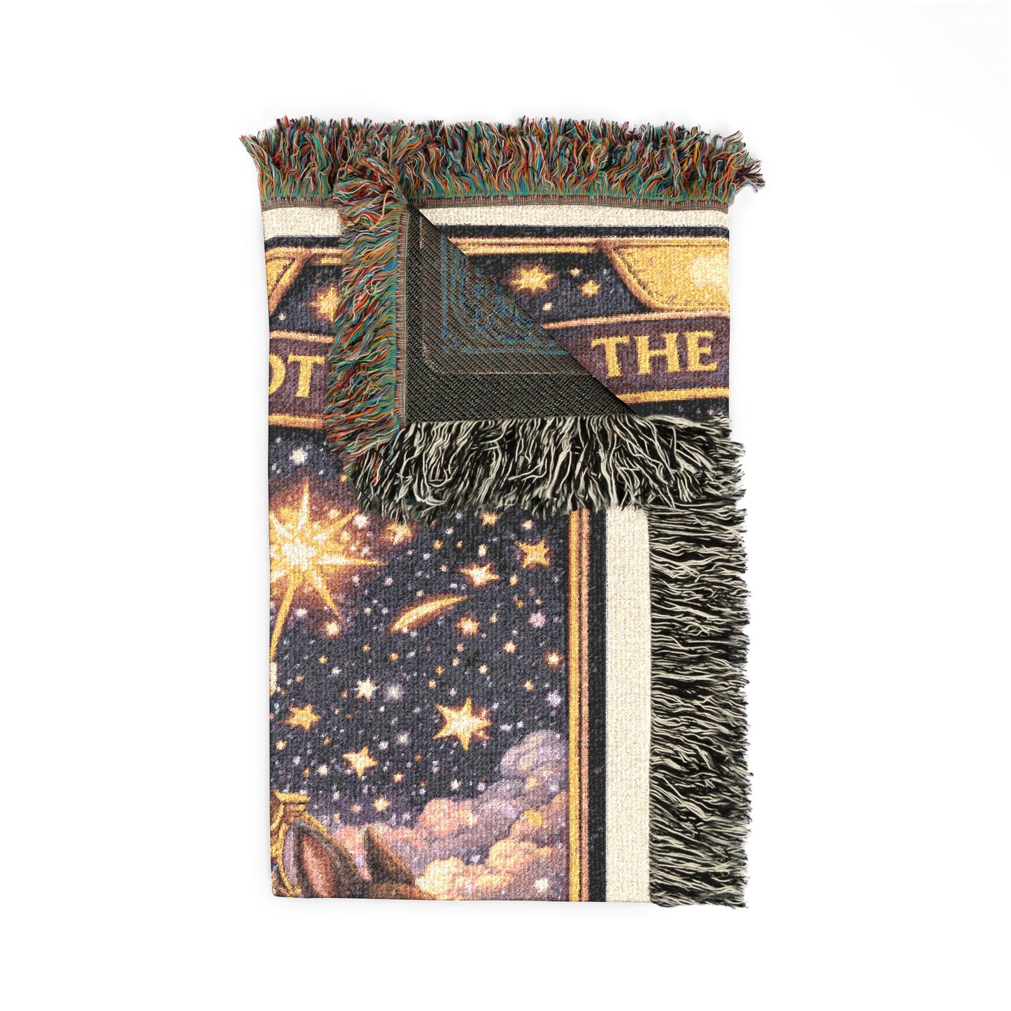The Chariot Tarot Card Rabbit Woven Blanket/Throw - 100% Cotton