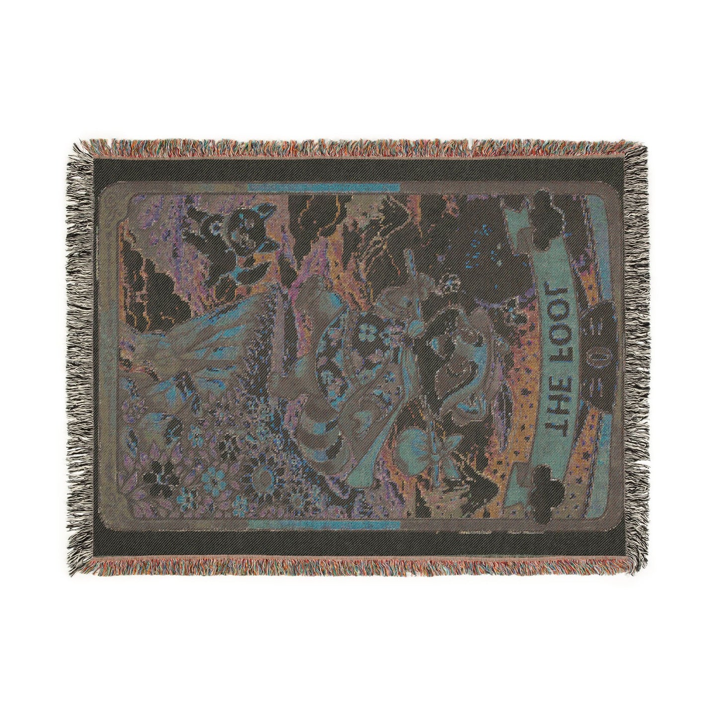 The Fool (Raccoon)Tarot Card Blanket/Throw - 100% Cotton
