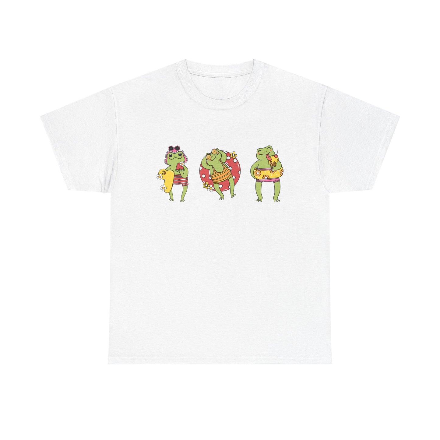 Frog Summer Vibes Graphic T-Shirt