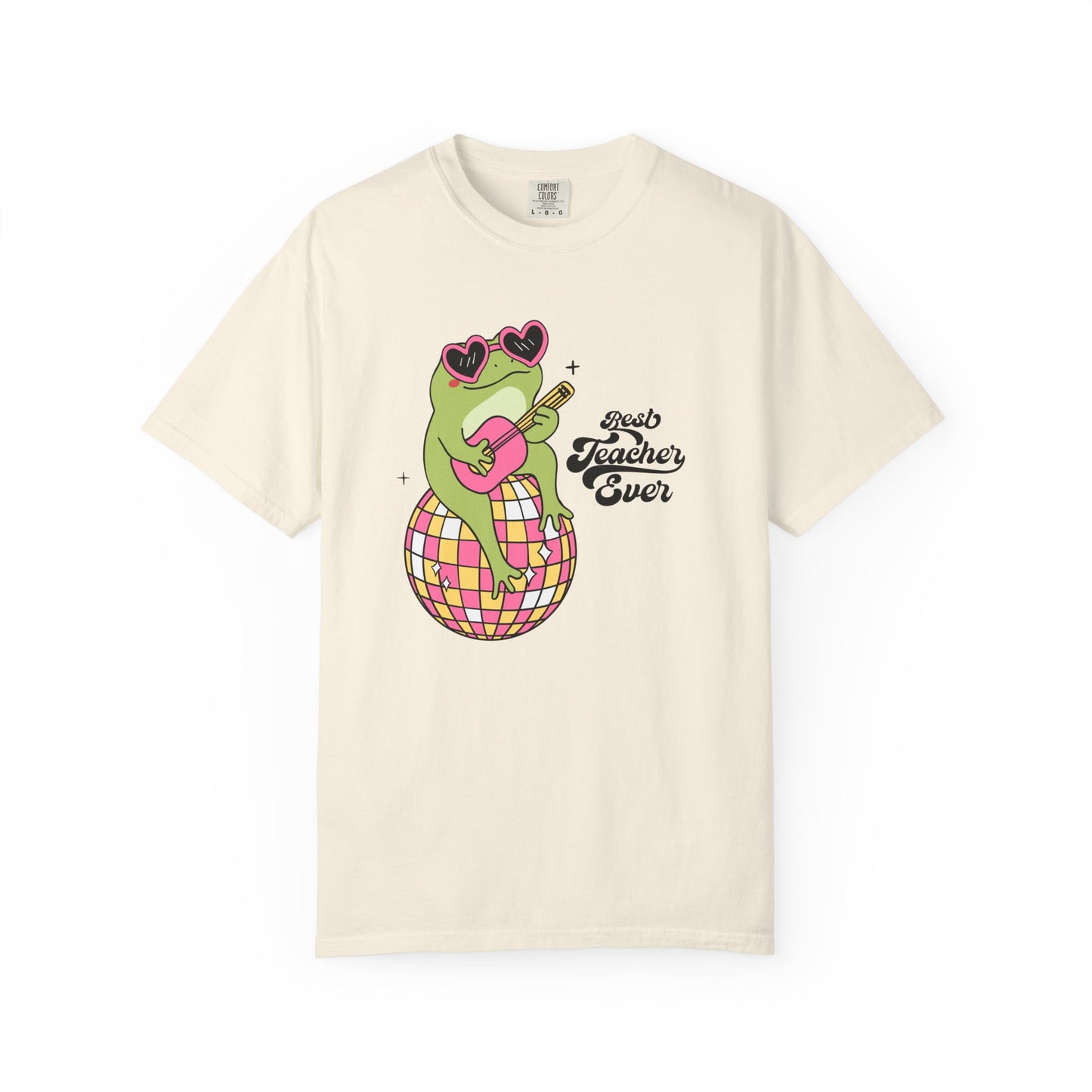 Best Teacher Ever Frog Guitar T-Shirt