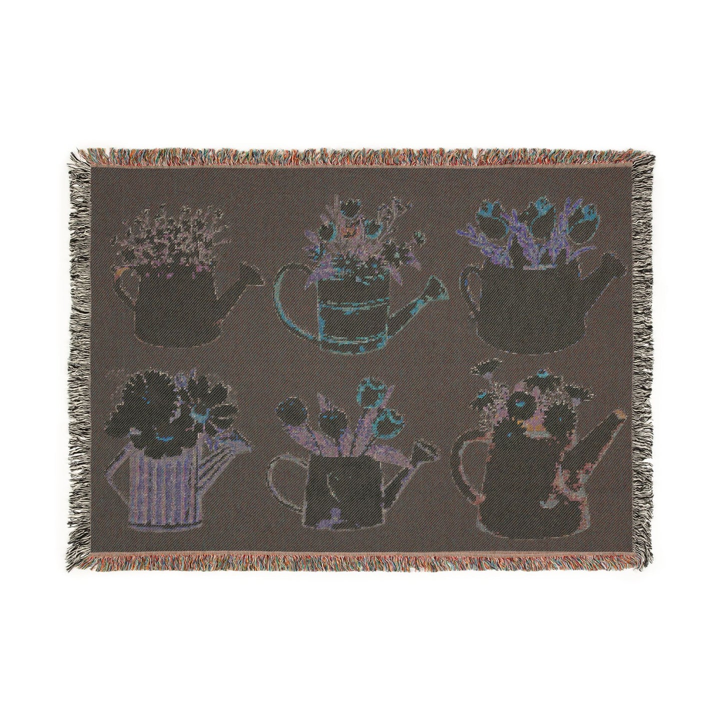 Flower in Kettle Spring Woven Blanket