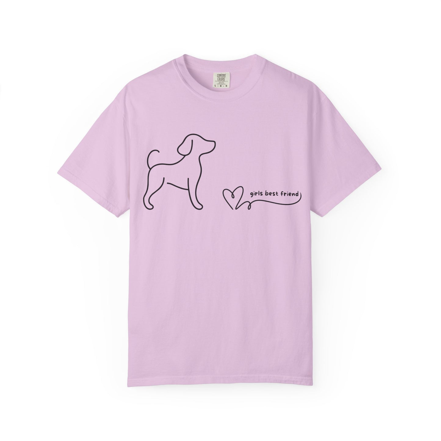Dog T-Shirt — "Girl's best friend" Minimalist Tee