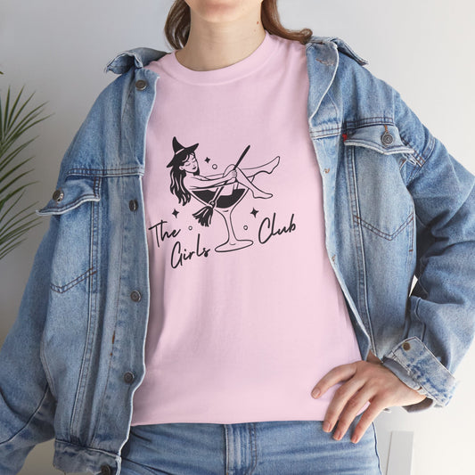 Witchy Martini Tee — "The Girls Club" Cocktail Graphic T-Shirt