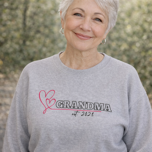 Grandma Est. 2026 Sweatshirt - New Grandmom Gift Crewneck