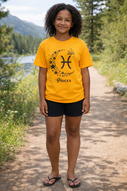 Pisces Youth Zodiac Astrology T-Shirt