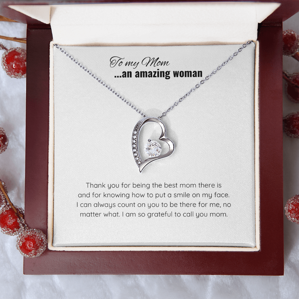 Mother's Day Heart Necklace  | Message Card for Jewelry | Jewelry Gift for Mom