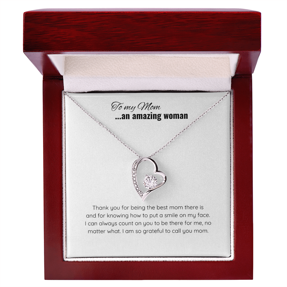 Mother's Day Heart Necklace  | Message Card for Jewelry | Jewelry Gift for Mom