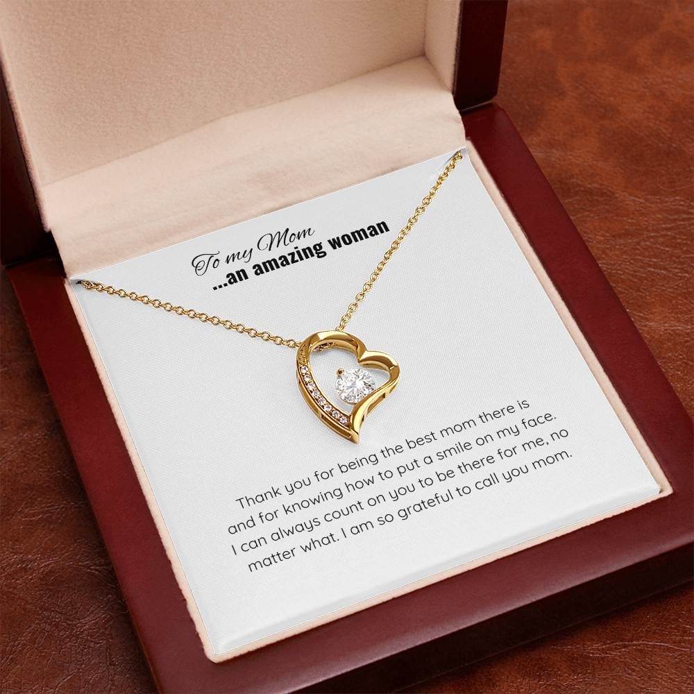 Mother's Day Heart Necklace  | Message Card for Jewelry | Jewelry Gift for Mom