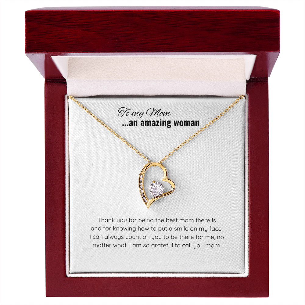 Mother's Day Heart Necklace  | Message Card for Jewelry | Jewelry Gift for Mom
