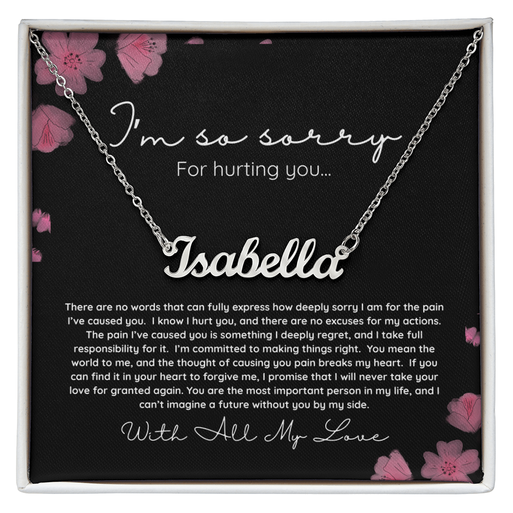 I'm Sorry | Personalized Name Necklace