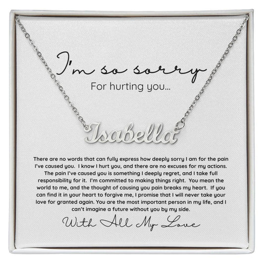 I'm Sorry | Personalized Name Necklace