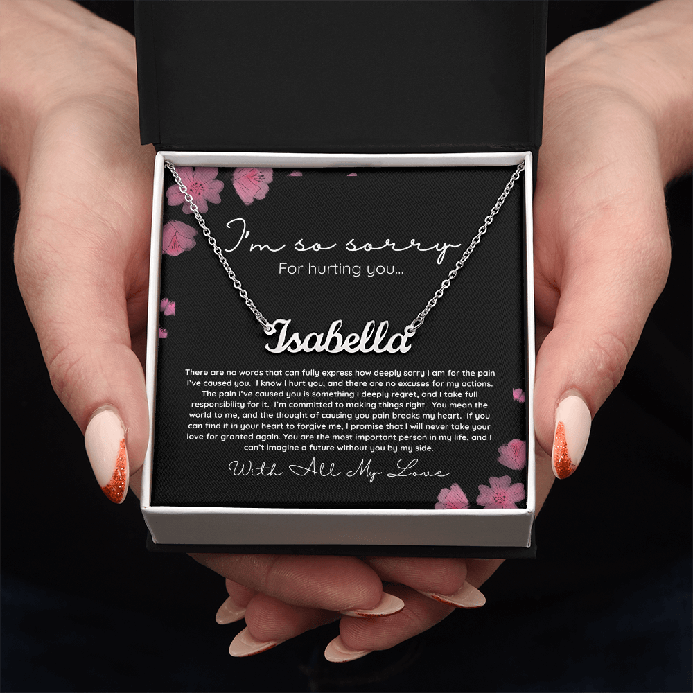 I'm Sorry | Personalized Name Necklace