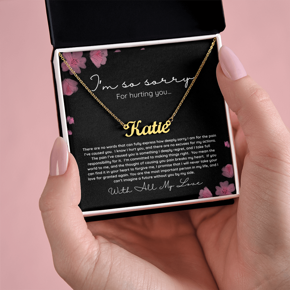I'm Sorry | Personalized Name Necklace