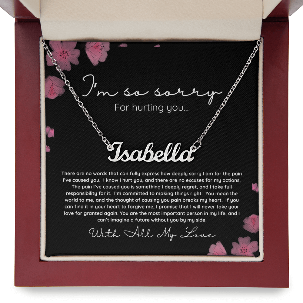 I'm Sorry | Personalized Name Necklace