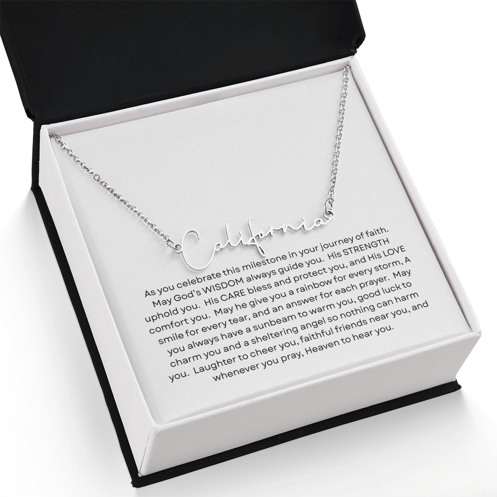 Confirmation Gift - Name Necklace