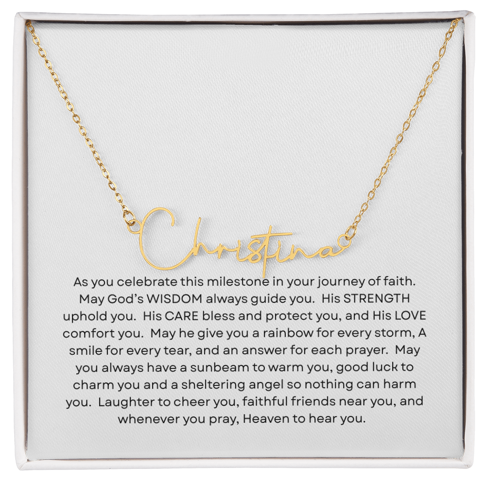 Confirmation Gift - Name Necklace