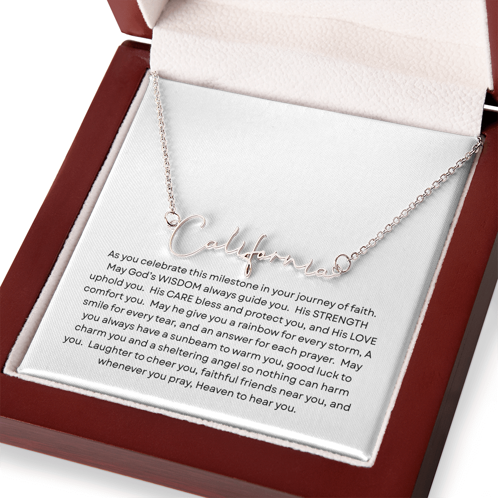 Confirmation Gift - Name Necklace