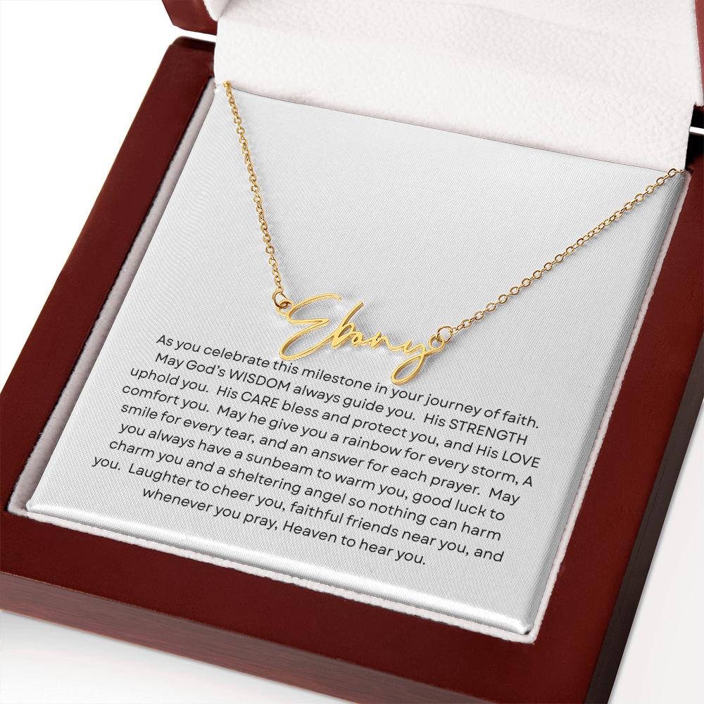 Confirmation Gift - Name Necklace