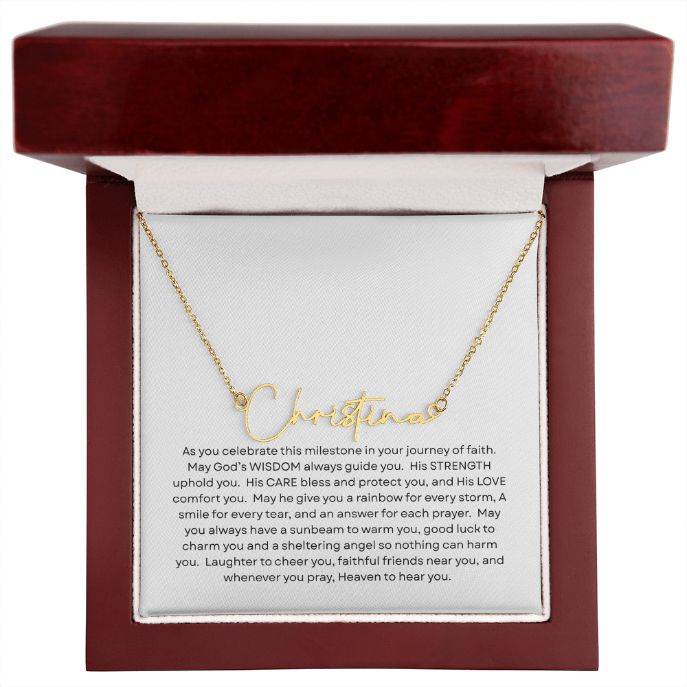 Confirmation Gift - Name Necklace