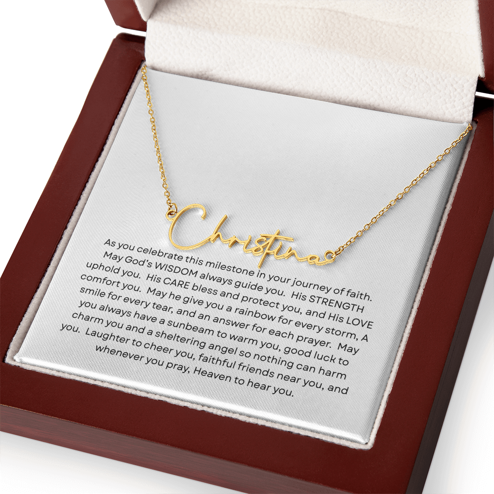 Confirmation Gift - Name Necklace