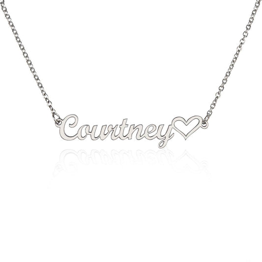 Create your Own - Heart Name Necklace
