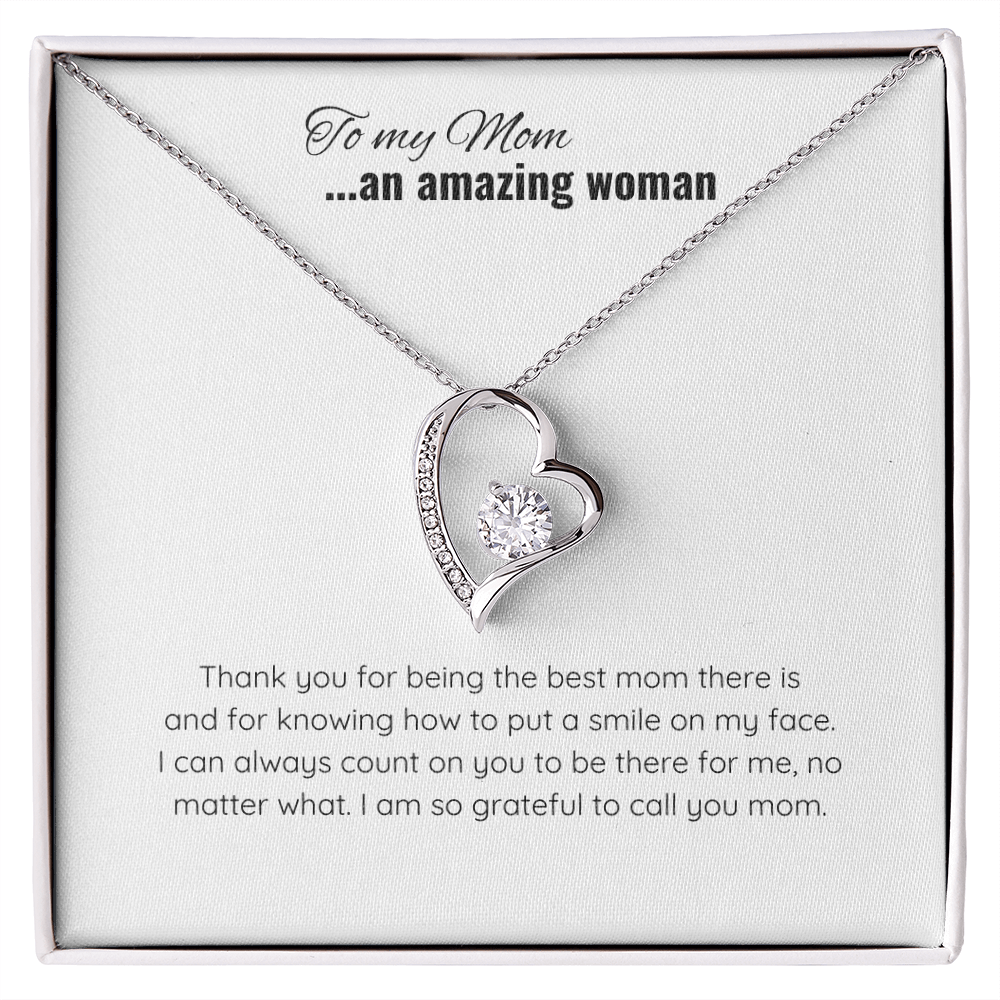 Mother's Day Heart Necklace  | Message Card for Jewelry | Jewelry Gift for Mom
