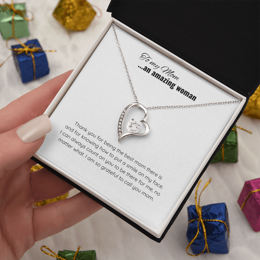Mother's Day Heart Necklace  | Message Card for Jewelry | Jewelry Gift for Mom