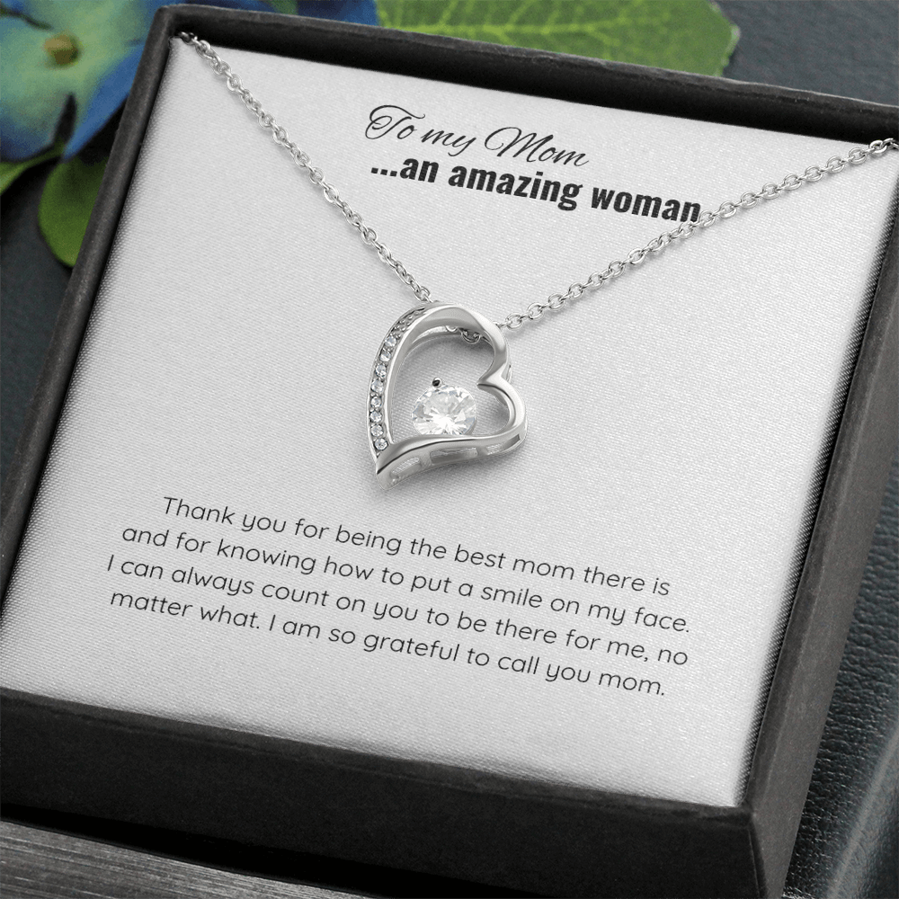 Mother's Day Heart Necklace  | Message Card for Jewelry | Jewelry Gift for Mom