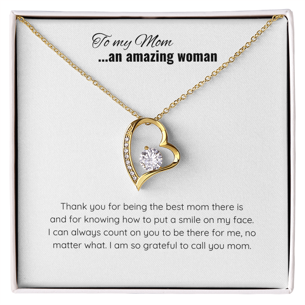 Mother's Day Heart Necklace  | Message Card for Jewelry | Jewelry Gift for Mom