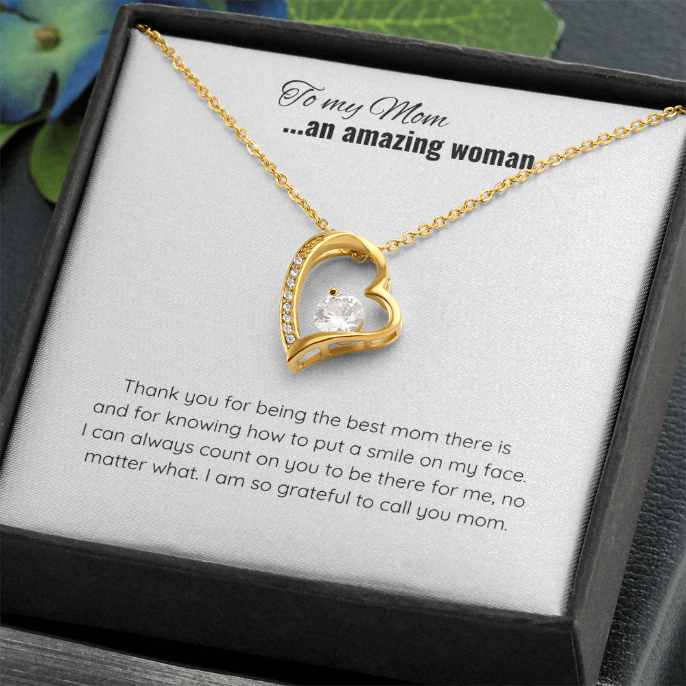 Mother's Day Heart Necklace  | Message Card for Jewelry | Jewelry Gift for Mom